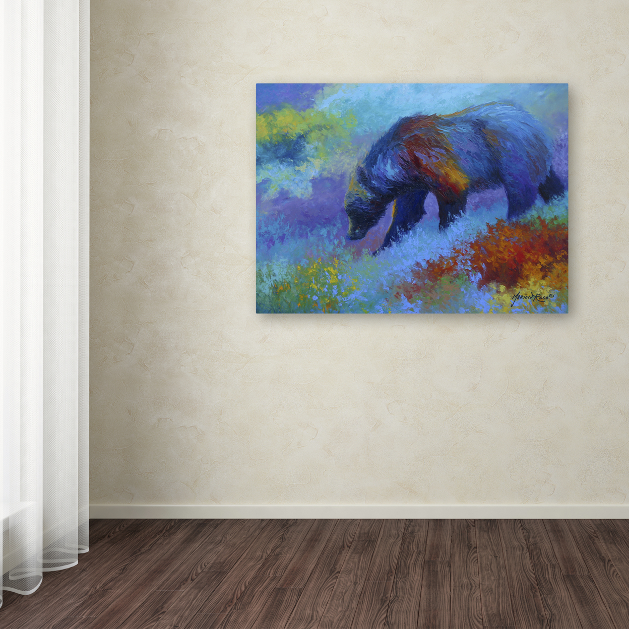 Marion Rose 'Denali Grizzly' Ready To Hang Canvas Art 14 X 19 Inches Made In USA