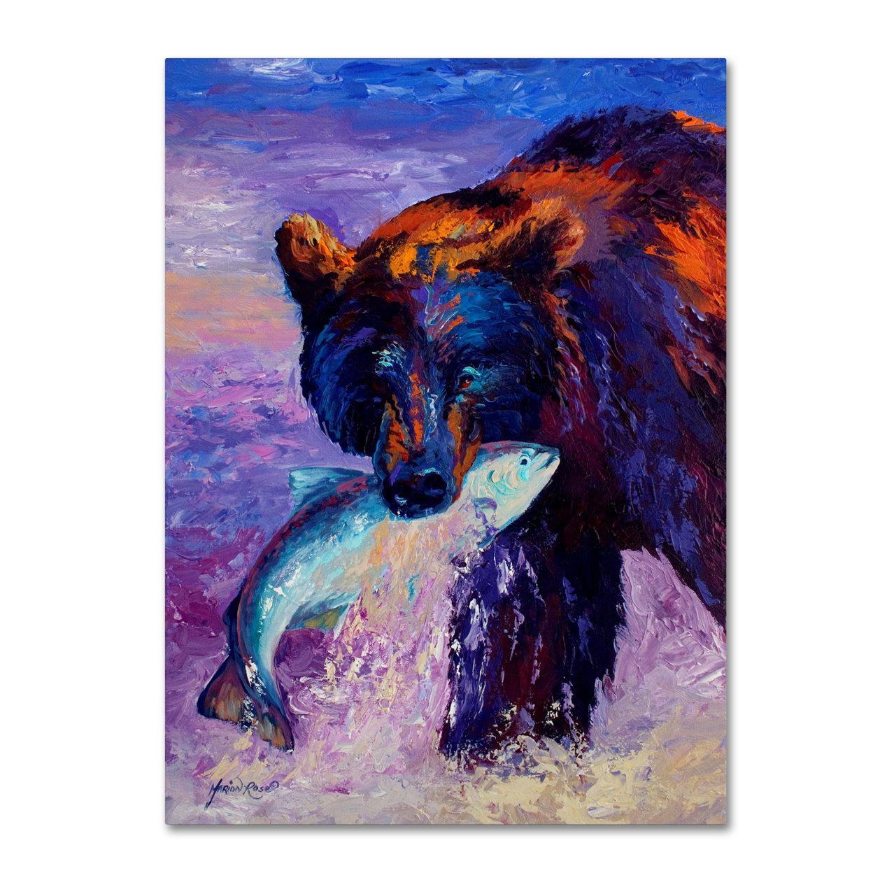 Marion Rose 'Heartbeats Of The Wild' Ready To Hang Canvas Art 14 X 19 Inches Made In USA