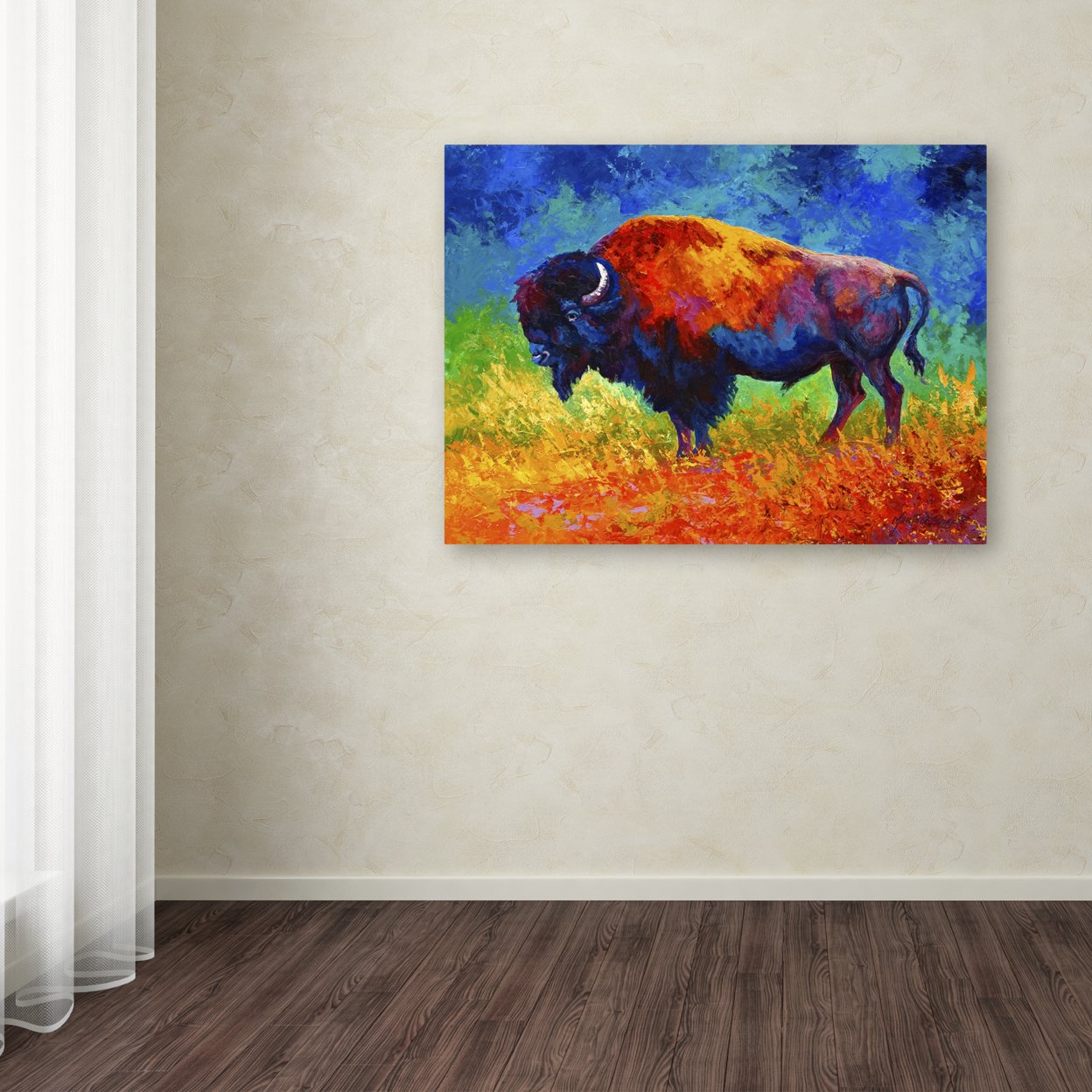 Marion Rose 'Master Of His Herd' Ready To Hang Canvas Art 14 X 19 Inches Made In USA