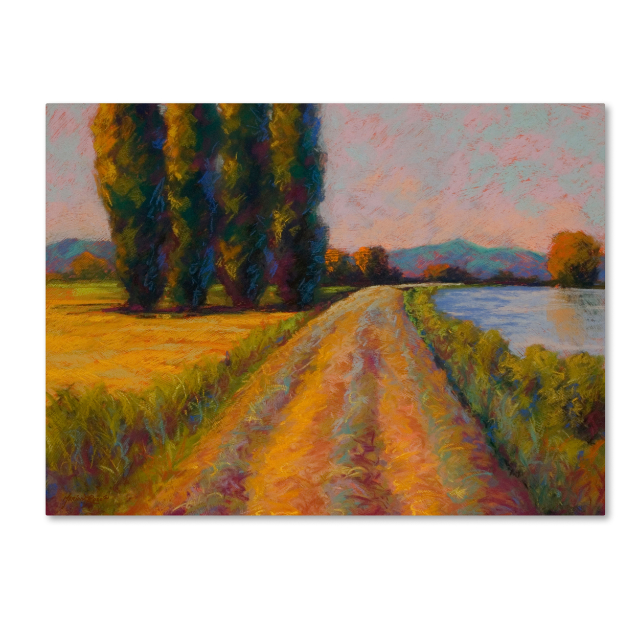 Marion Rose 'The Levee' Ready To Hang Canvas Art 14 X 19 Inches Made In USA