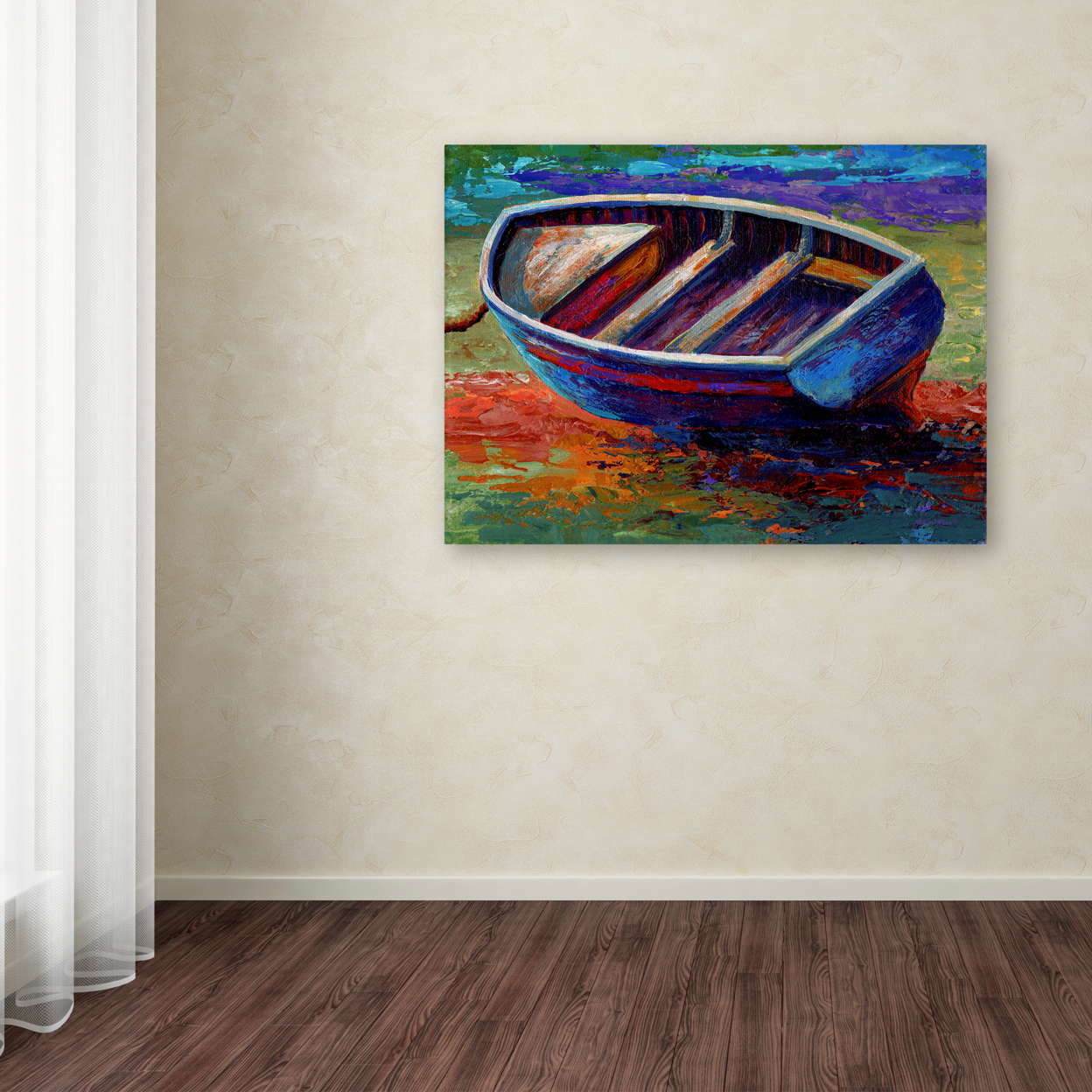 Marion Rose 'Boat 4' Ready To Hang Canvas Art 18 X 24 Inches Made In USA