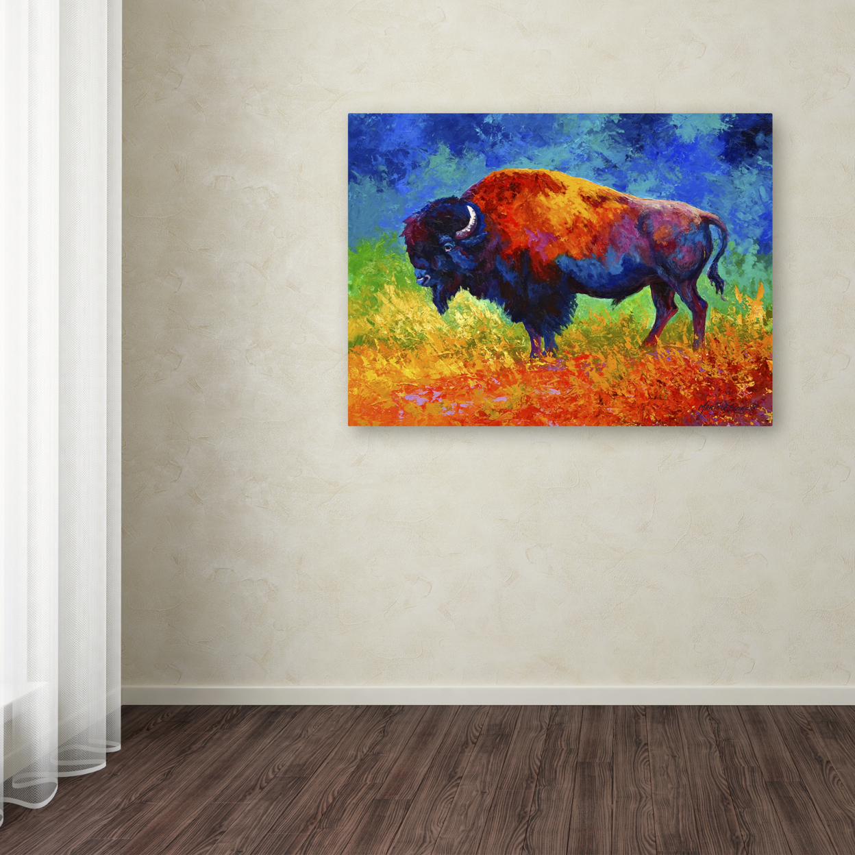 Marion Rose 'Master Of His Herd' Ready To Hang Canvas Art 18 X 24 Inches Made In USA
