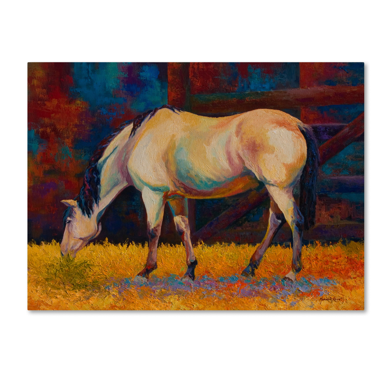 Marion Rose 'Buckskin I' Ready To Hang Canvas Art 24 X 32 Inches Made In USA