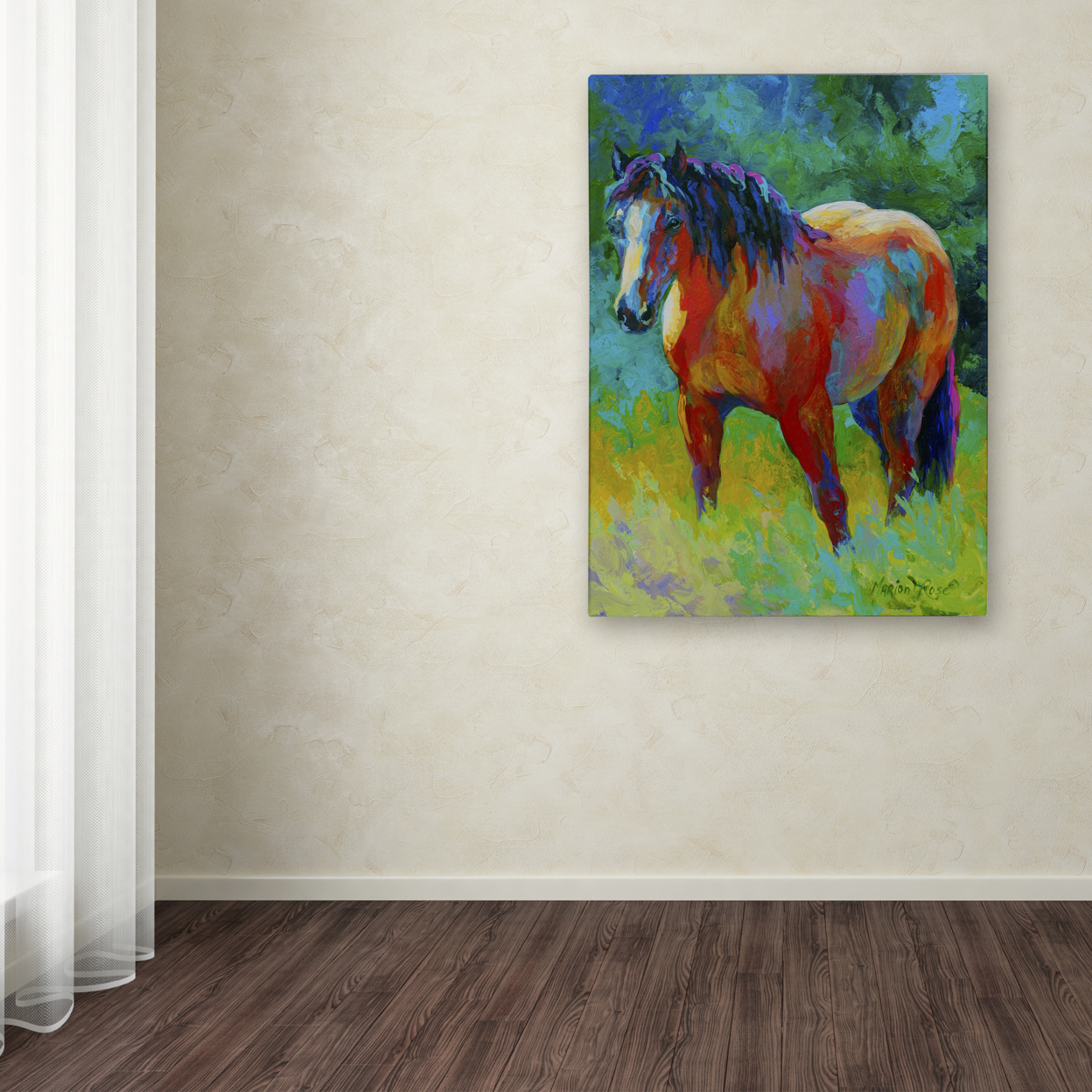Marion Rose 'Buckskin II' Ready To Hang Canvas Art 24 X 32 Inches Made In USA