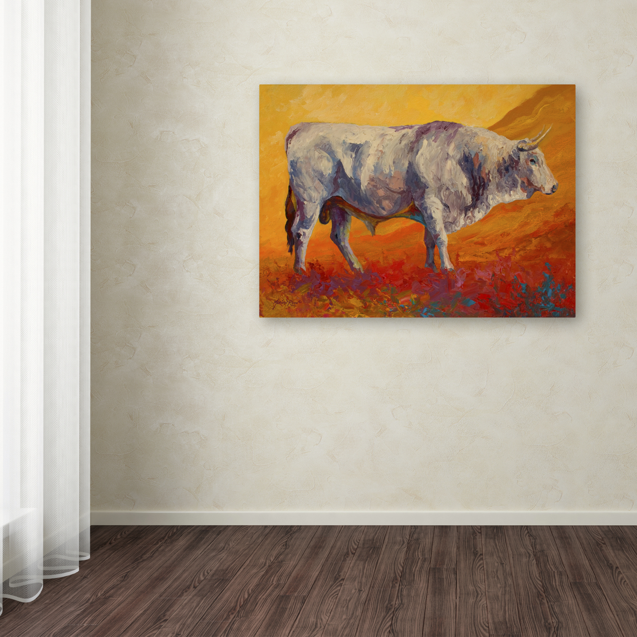 Marion Rose 'Bull Market' Ready To Hang Canvas Art 24 X 32 Inches Made In USA