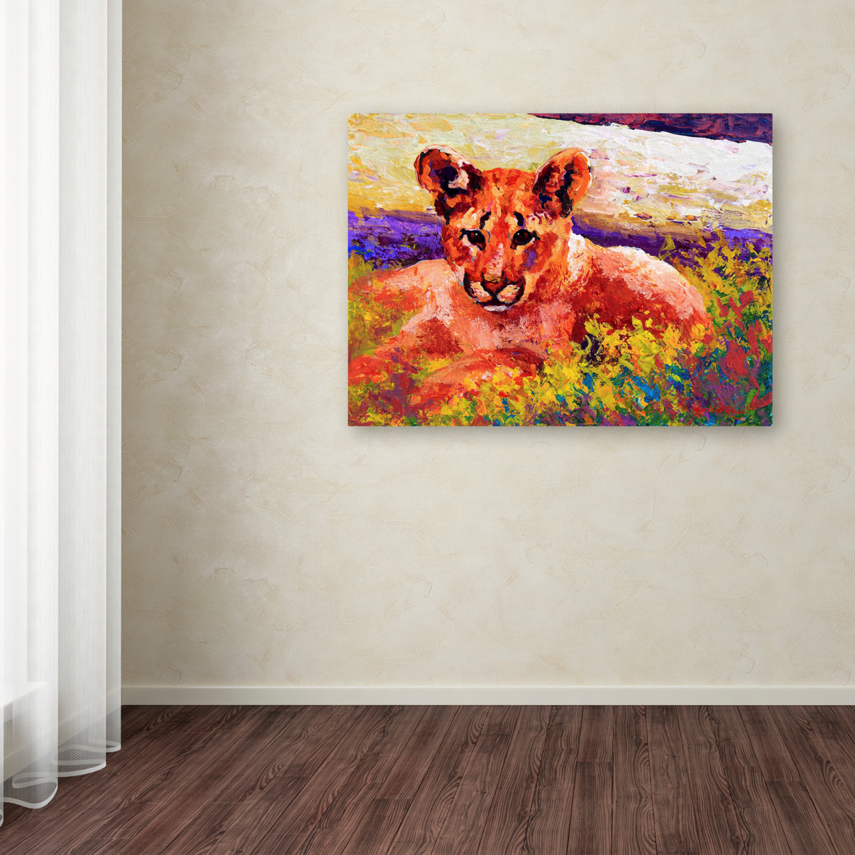Marion Rose 'Cub I' Ready To Hang Canvas Art 24 X 32 Inches Made In USA