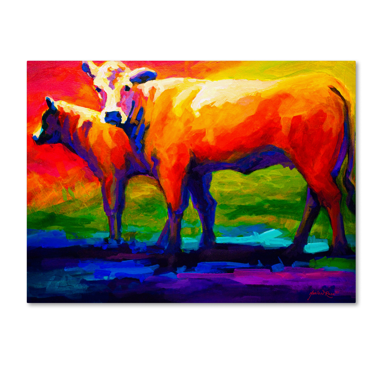 Marion Rose 'Golden Beauty' Ready To Hang Canvas Art 24 X 32 Inches Made In USA