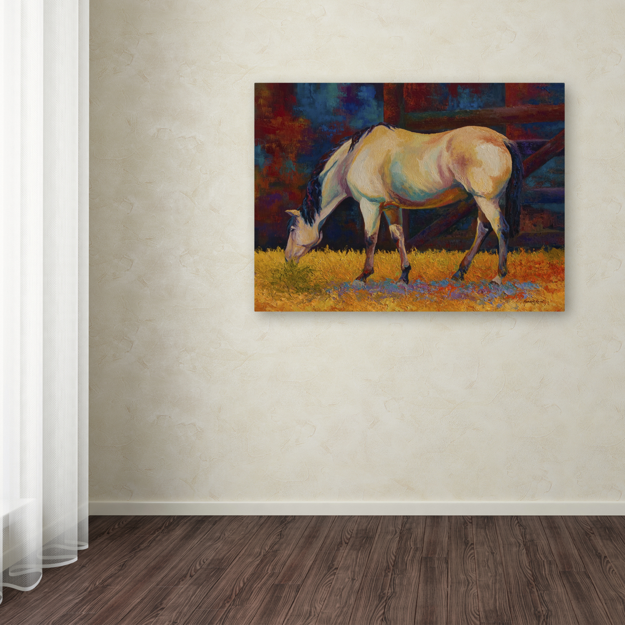 Marion Rose 'Buckskin I' Ready To Hang Canvas Art 35 X 47 Inches Made In USA