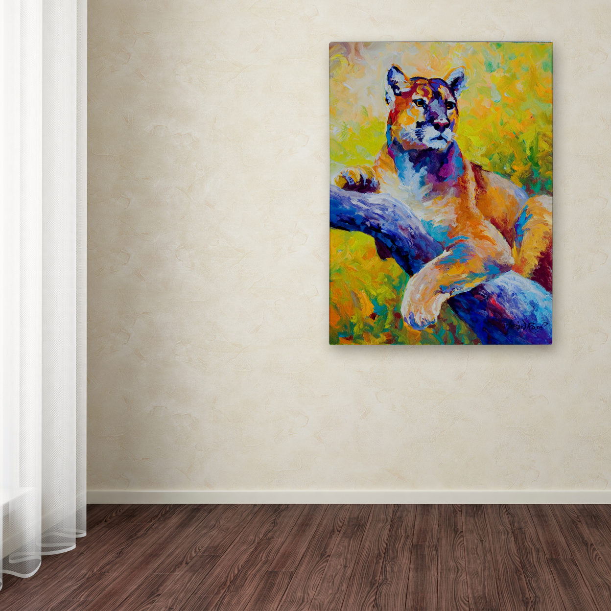 Marion Rose 'Cub' Ready To Hang Canvas Art 35 X 47 Inches Made In USA