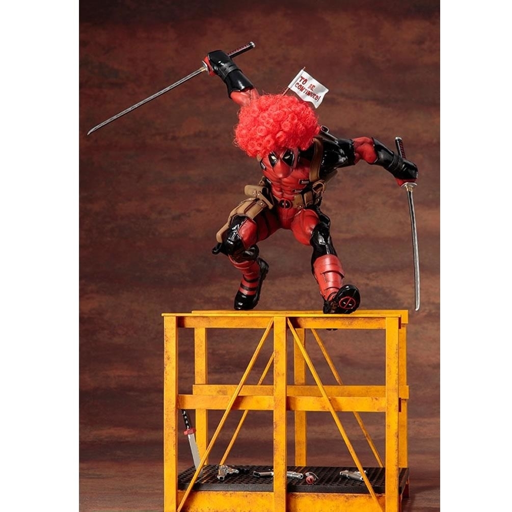 Kotobukiya Marvel Now! Super Deadpool ArtFX+ Statue W/Accessories Collectible Figure