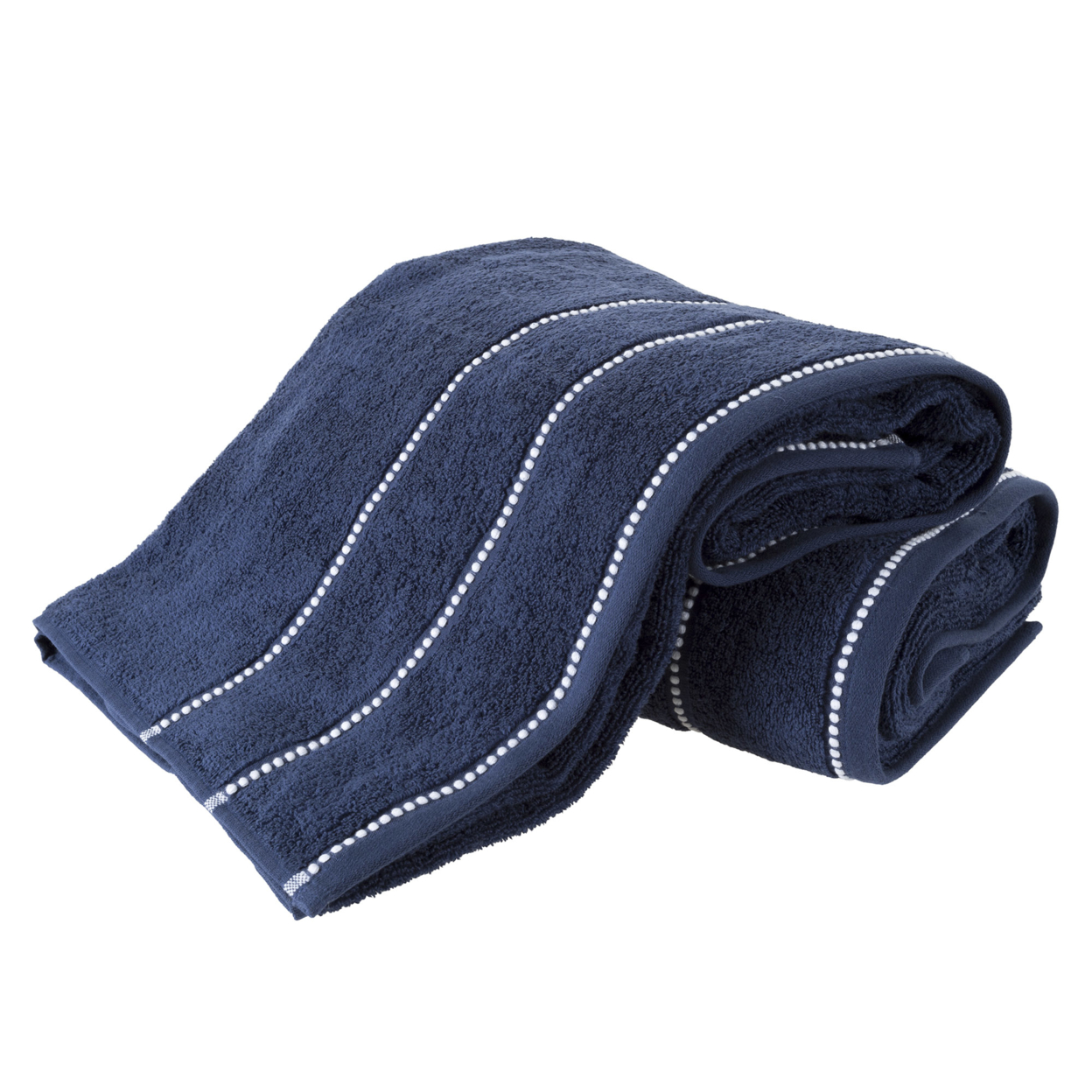 Luxurious Huge 34 X 68 In Cotton Towel Set- 2 Piece Bath Sheet Set Made From 100% Plush Cotton- Quick Dry, Soft And Absorbent Navy