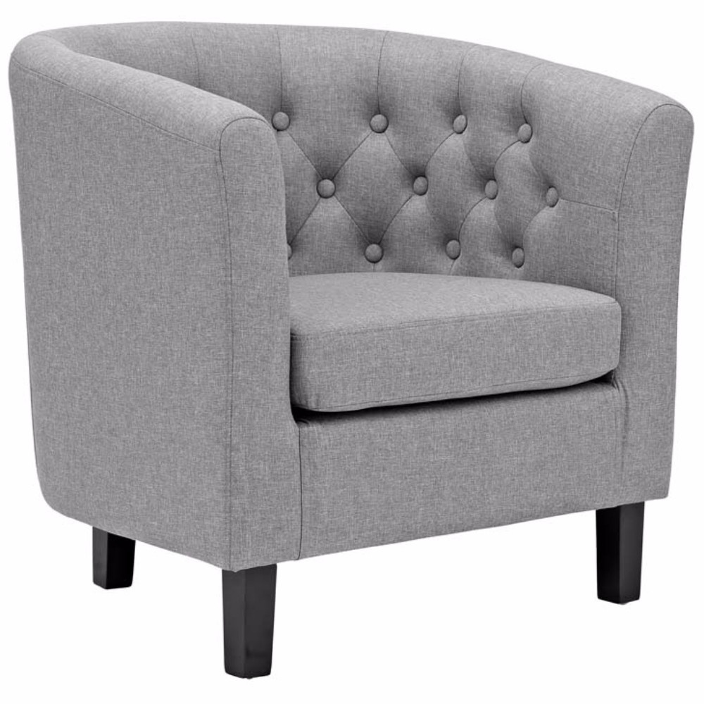 Prospect Upholstered Armchair, Light Gray
