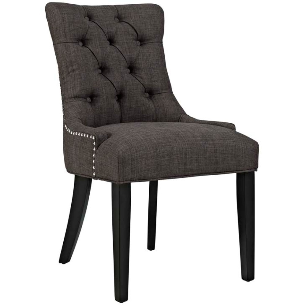 Regent Fabric Dining Chair, Brown