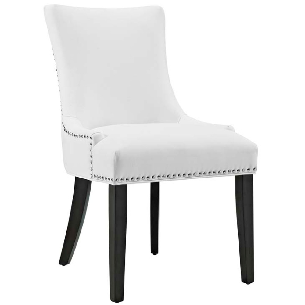 Marquis Faux Leather Dining Chair, White