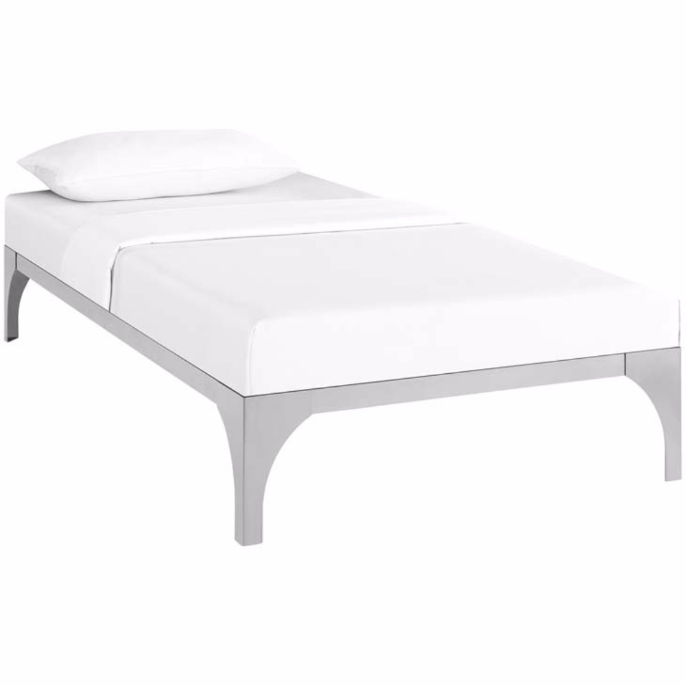 Ollie Twin Bed Frame, Silver