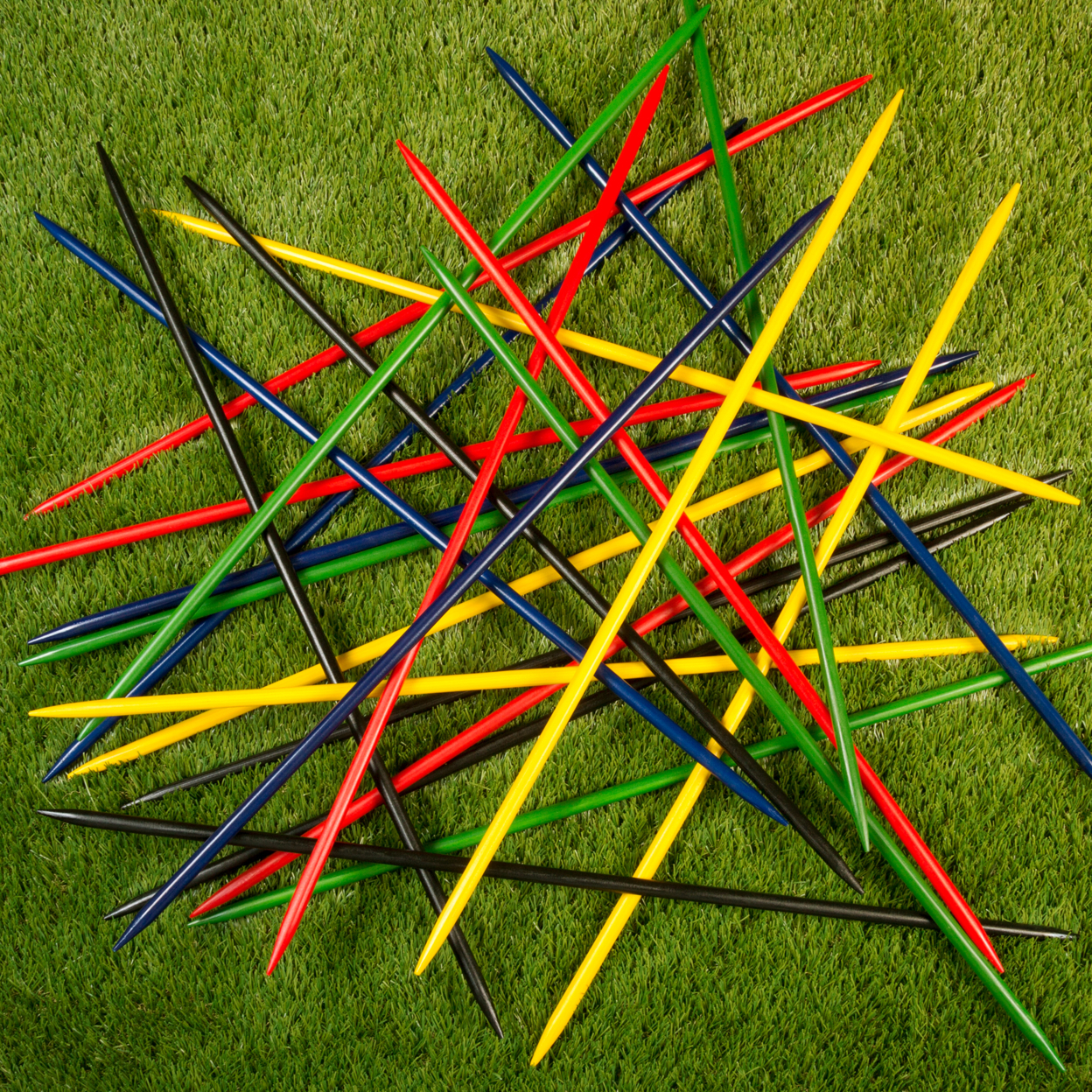 Jumbo Pick Up Sticks Set Of 25 Colorful 31 Inch Long Kids Game Indoor Outdoor