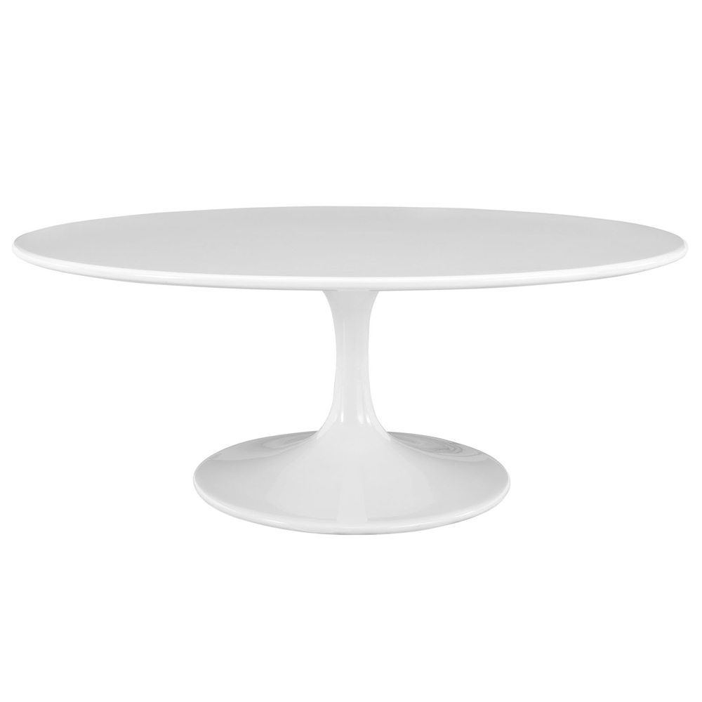 Lippa 42 Oval-Shaped Wood Top Coffee Table