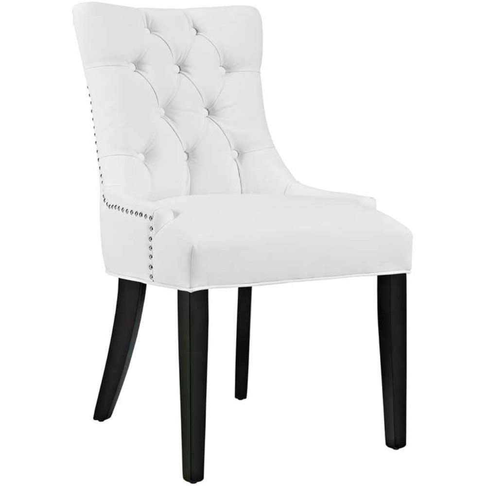 Regent Vinyl Dining Chair, White