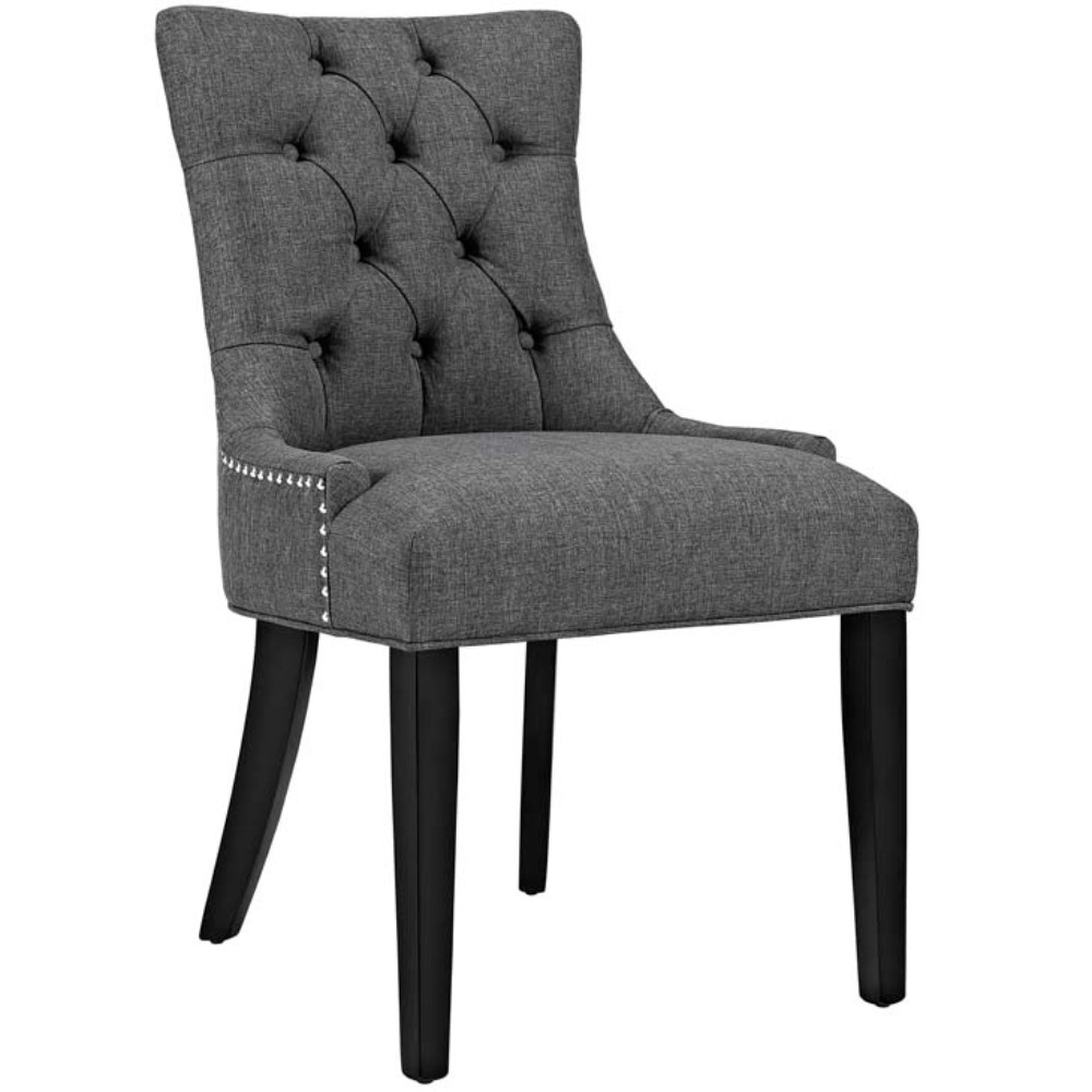 Regent Fabric Dining Chair, Gray