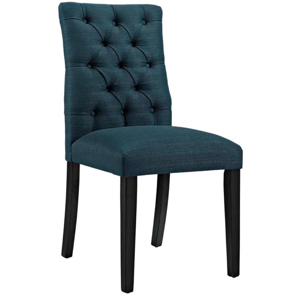 Duchess Fabric Dining Chair, Azure