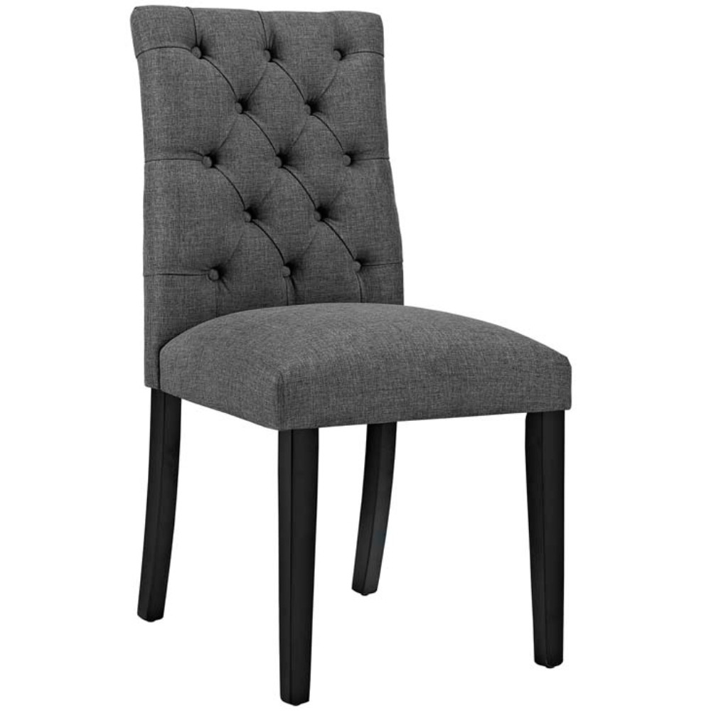 Duchess Fabric Dining Chair, Gray