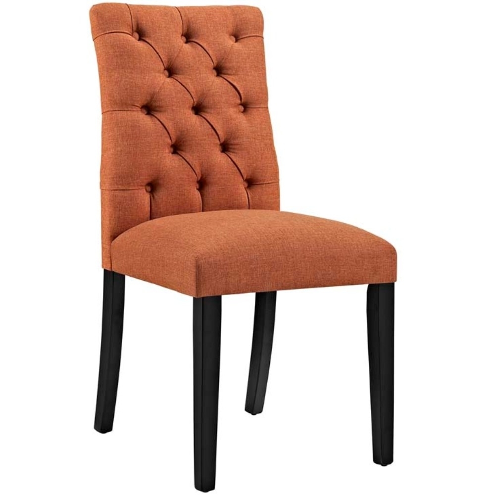 Duchess Fabric Dining Chair, Orange