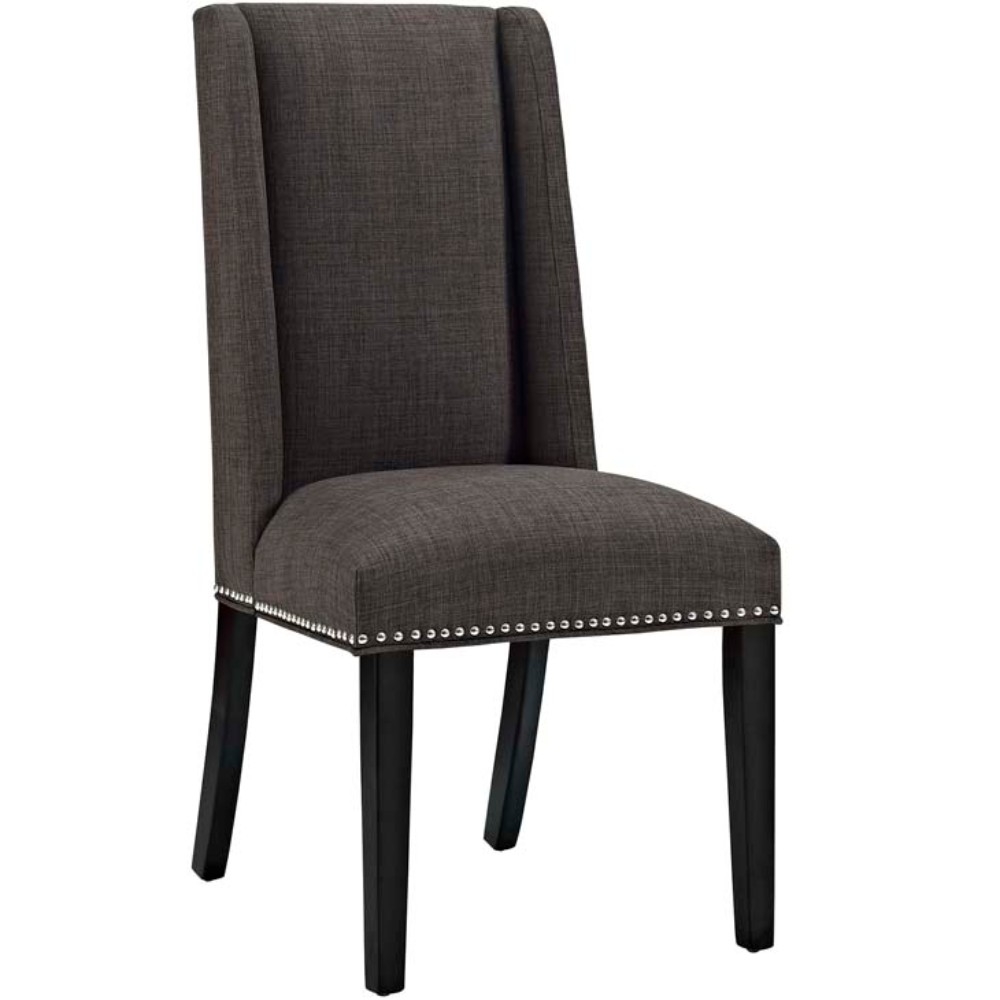 Baron Fabric Dining Chair, Brown
