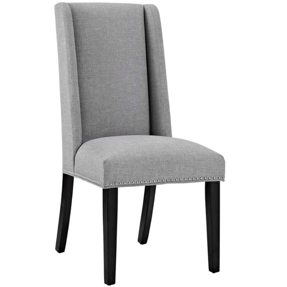 Baron Fabric Dining Chair, Light Gray