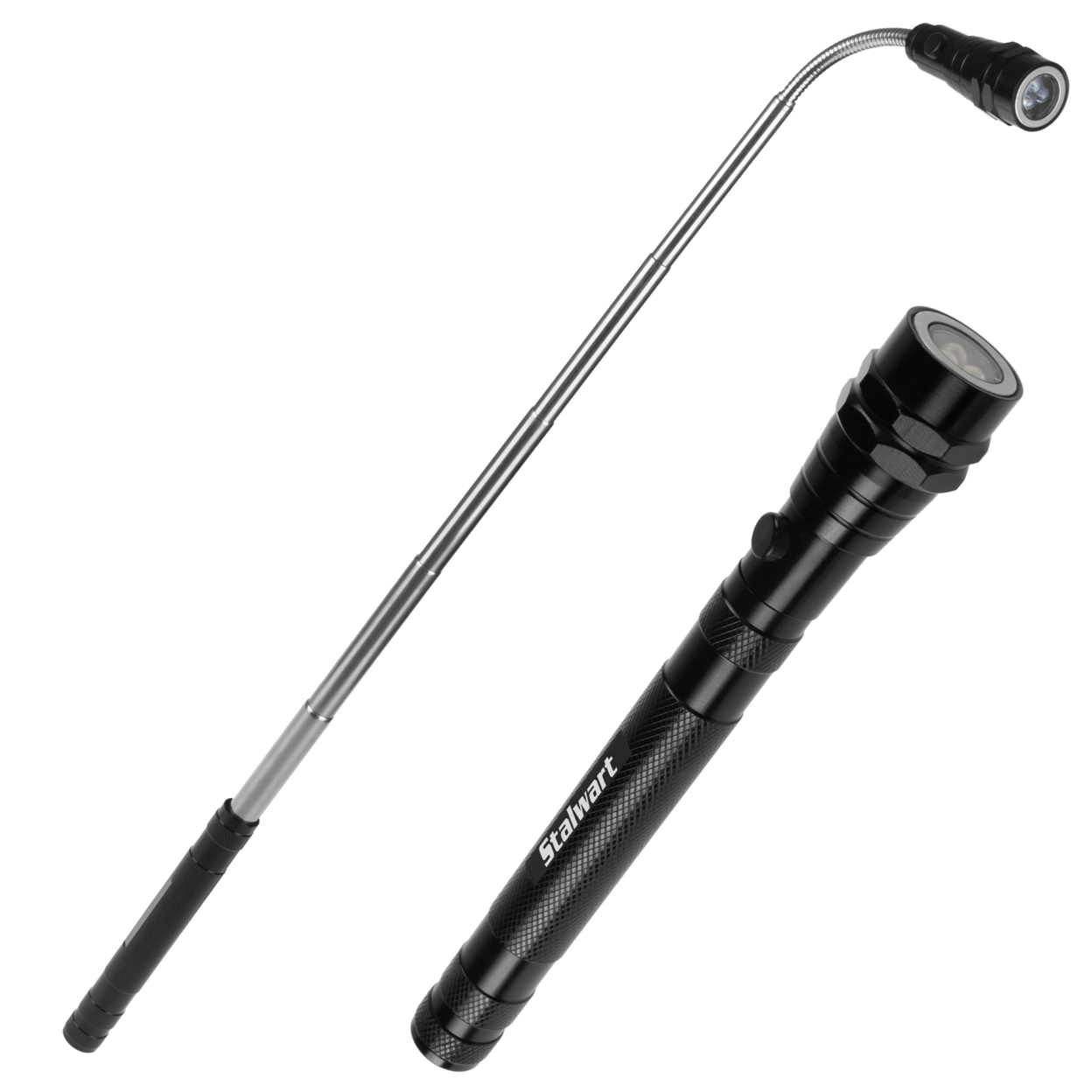 Magnetic Pocket LED Work Light With Flexible, Extendable Telescoping Flashlight, Purse Tool Box Tackle Box