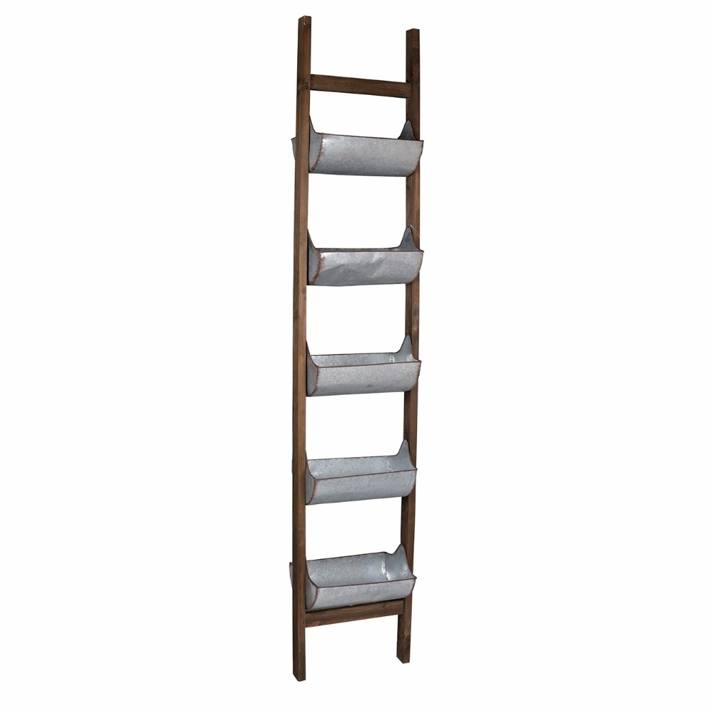 Uniquely Designed Reed Ladder Planter- Saltoro Sherpi