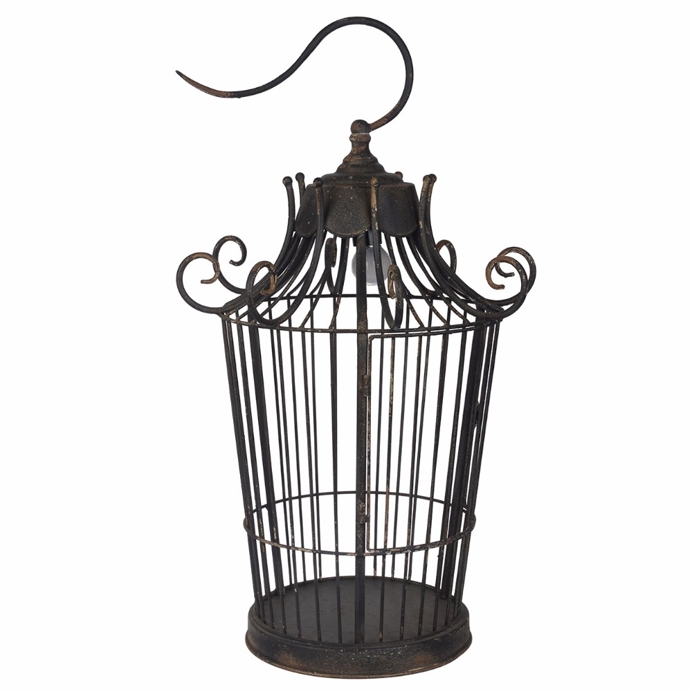 Old World Styled Birdcage Table Lamp- Saltoro Sherpi