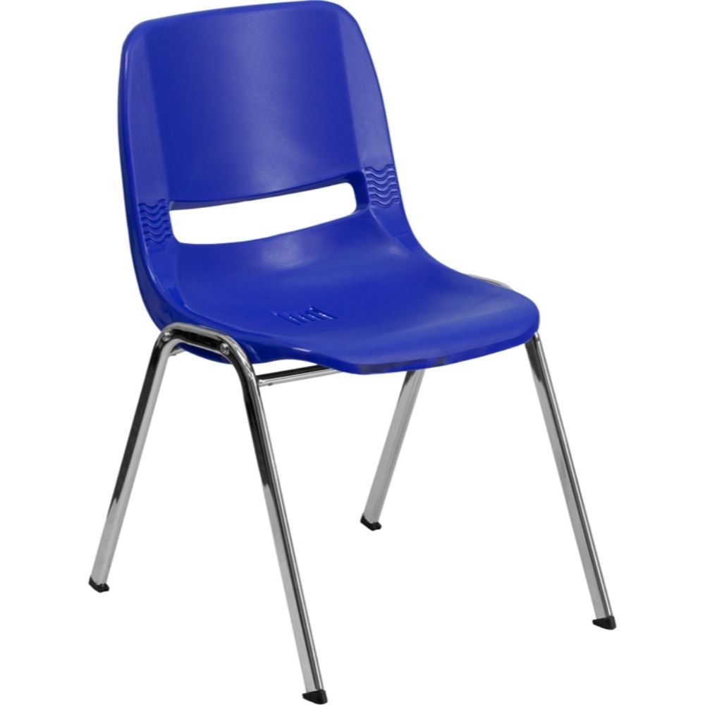 Navy Plastic Stack Chair Blue