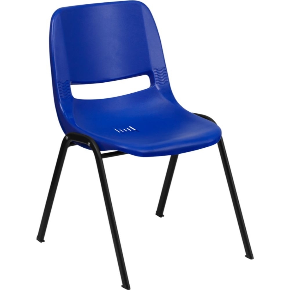 Navy Plastic Stack Chair