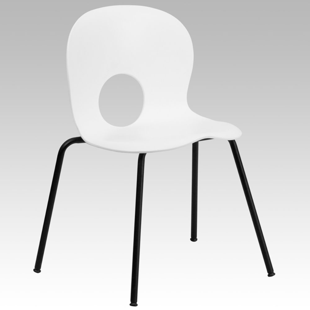 White Plastic Stack Chair White