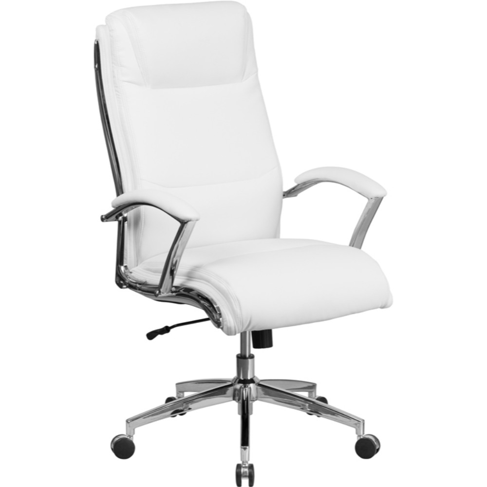 White Leather Office Chair