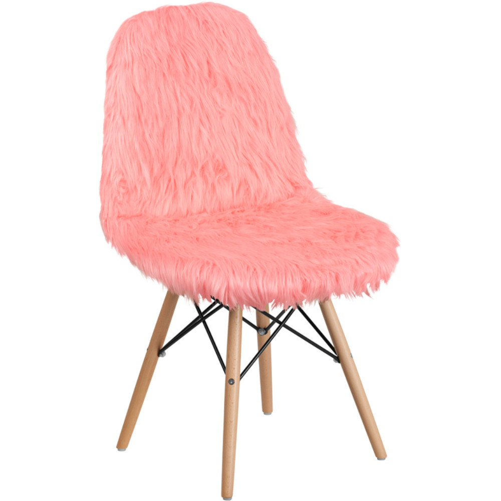 Shaggy Dog Hermosa Pink Accent Chair