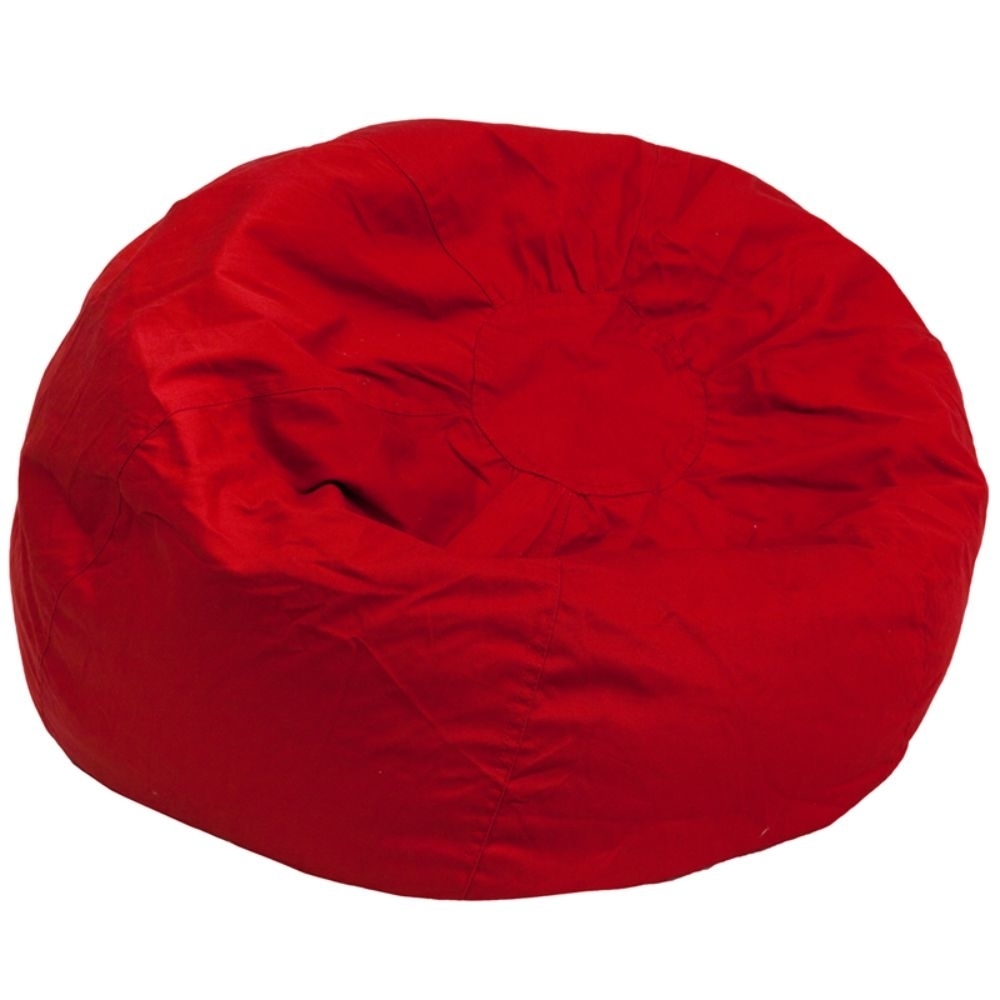 Red Fabric Kids Bean Bag Red