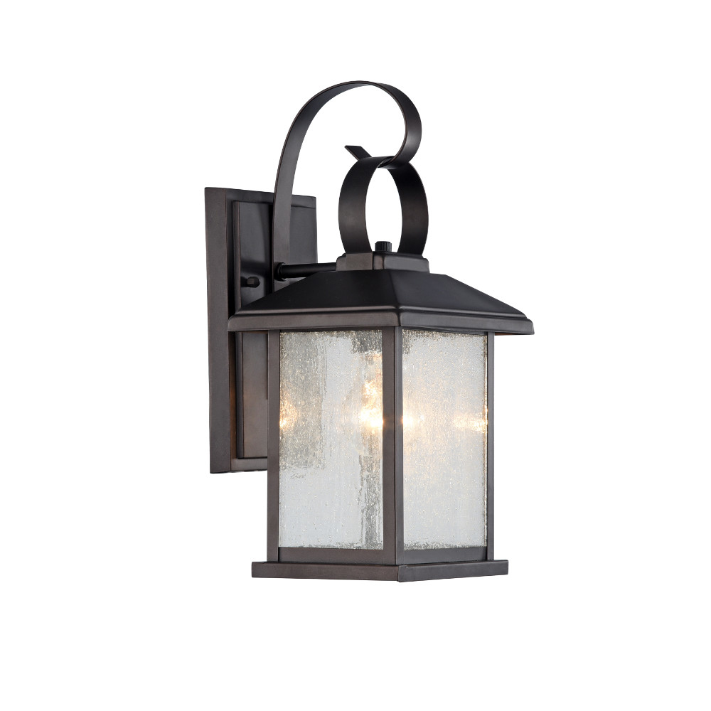 13 Inch 1 light Transitional Outdoor Wall Sconce, Bronze