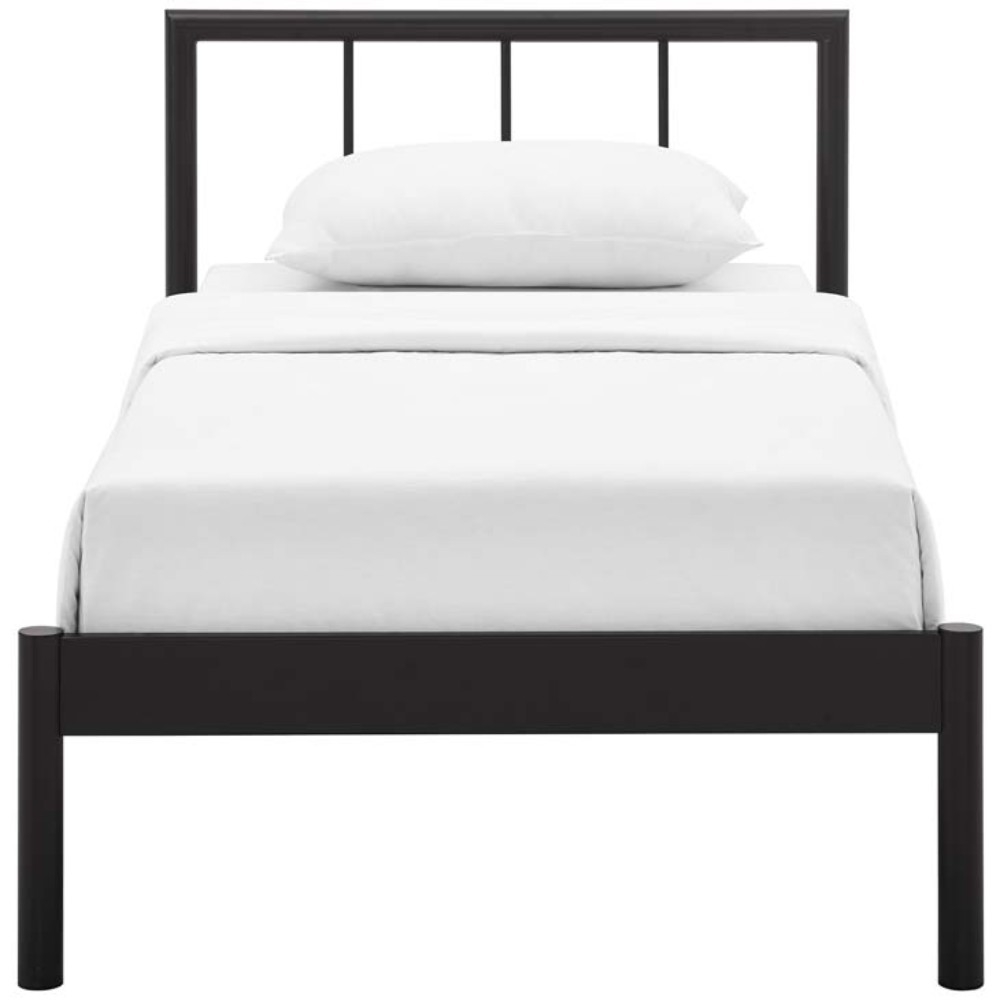 Gwen Twin Bed Frame, Brown