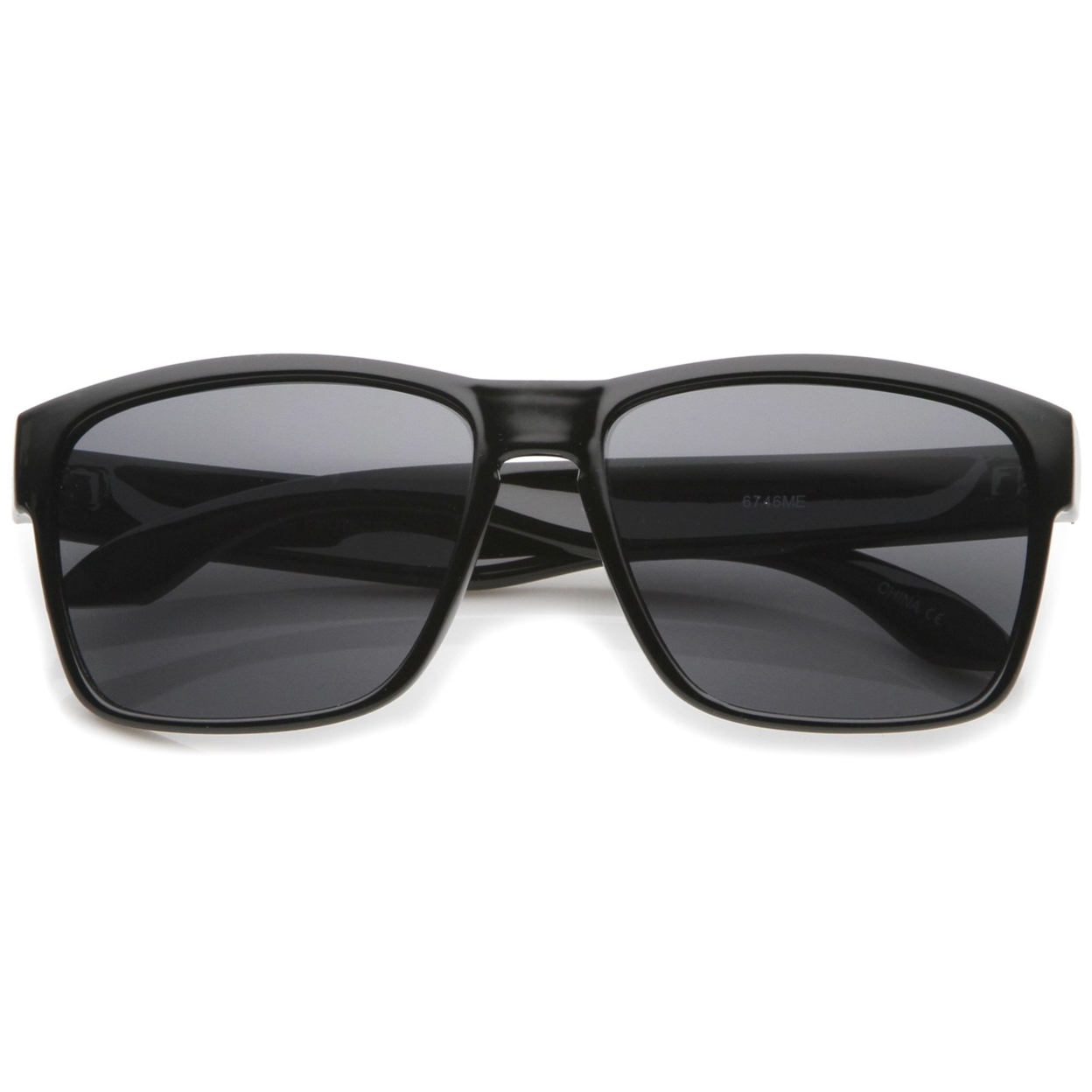 Action Sport Modern Lifestyle Frame Rectangle Sunglasses 59mm - Matte Black / Smoke