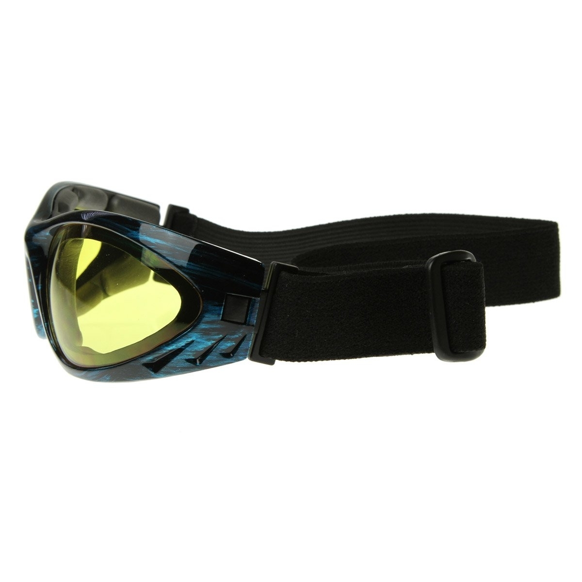 Active Multi-Purpose Riding/Sports Goggles - Shiny Black - Yellow