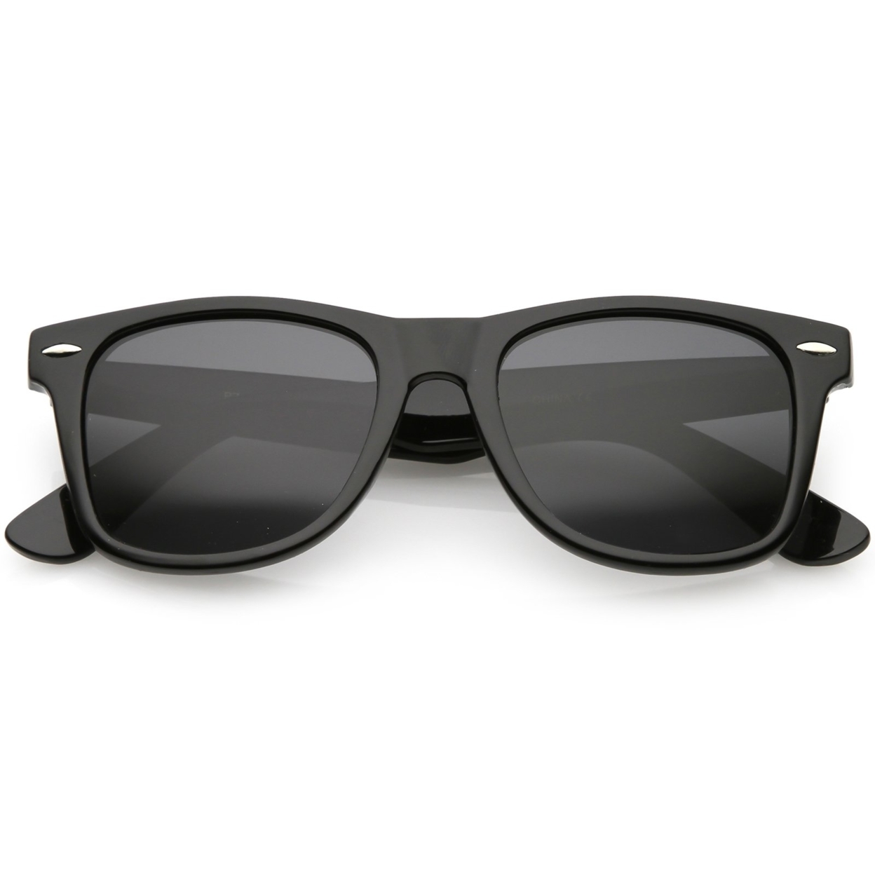 Classic Horn Rimmed Sunglasses Neutral Color Polarized Lens 52mm - Tortoise / Brown