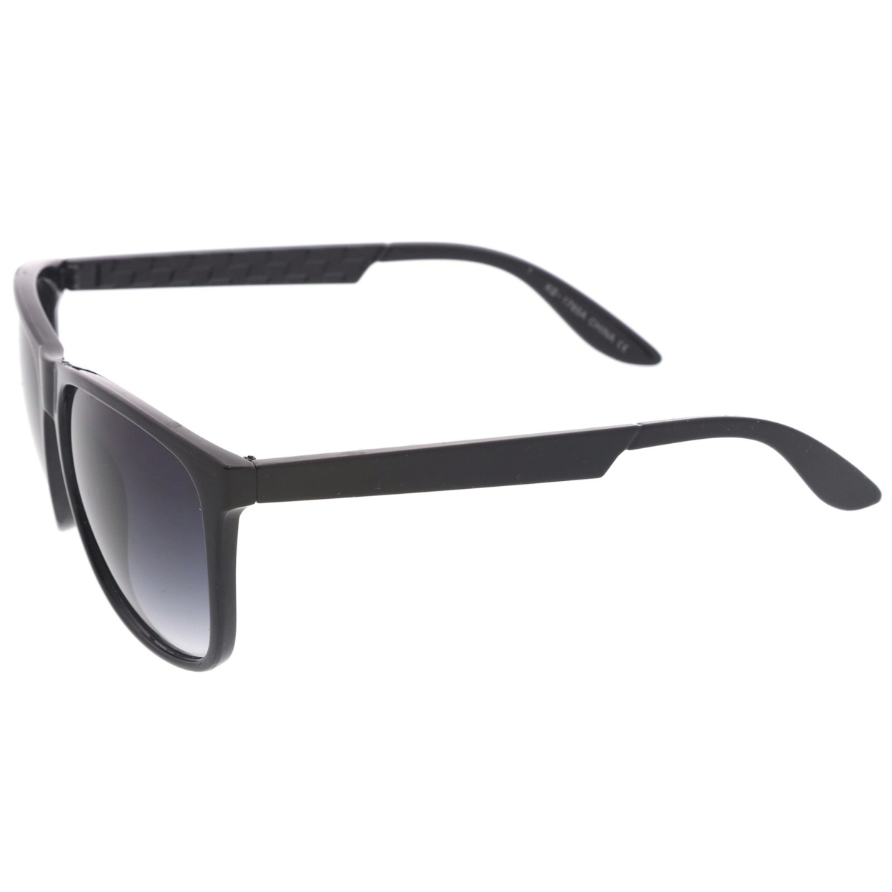 Classic Subtle Flat Top Square Lens Horn Rimmed Sunglasses 57mm - Tortoise / Amber