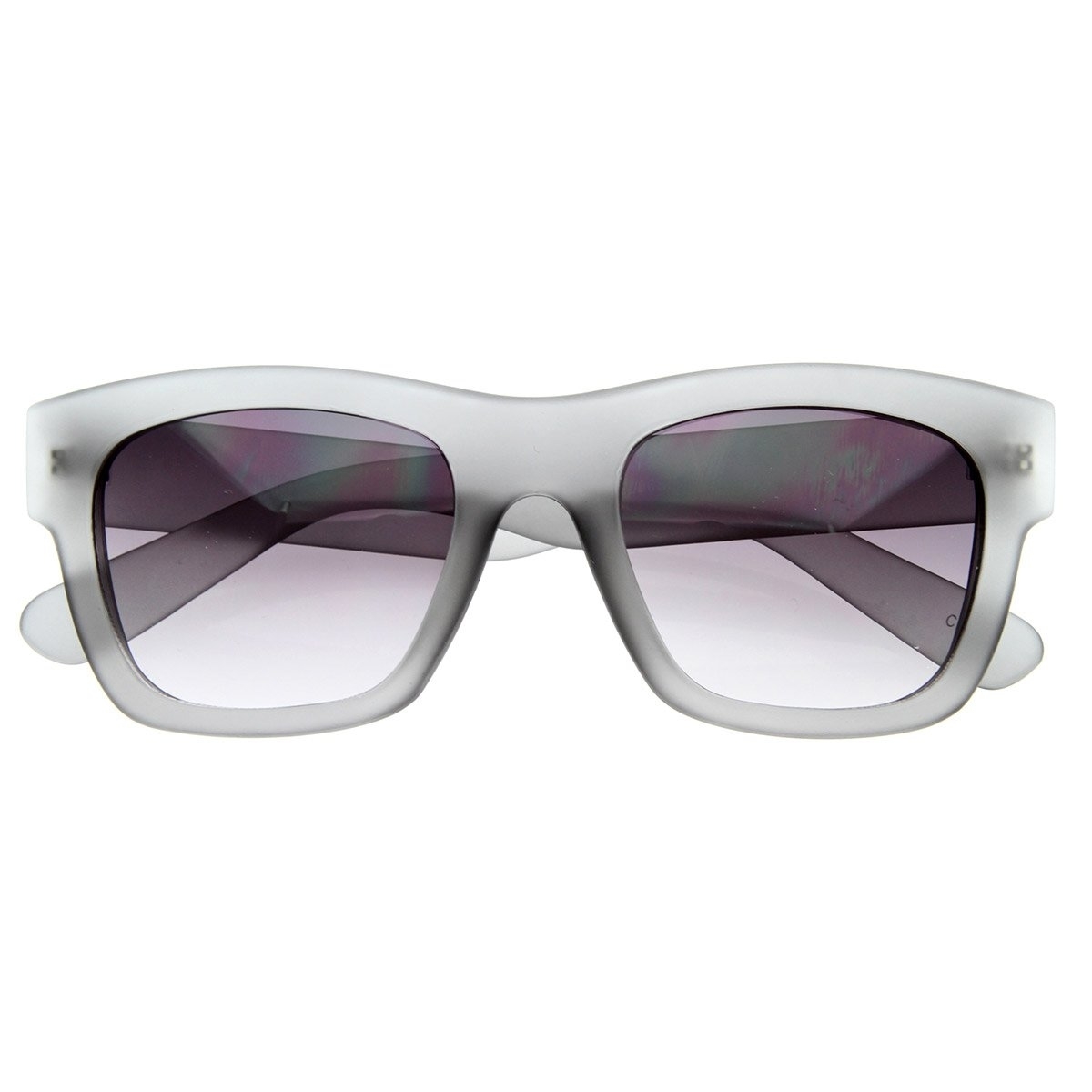 Designer Inspired Hispter Fashion Soft Finish Bold Horn Rimmed Sunglasses - Tortoise