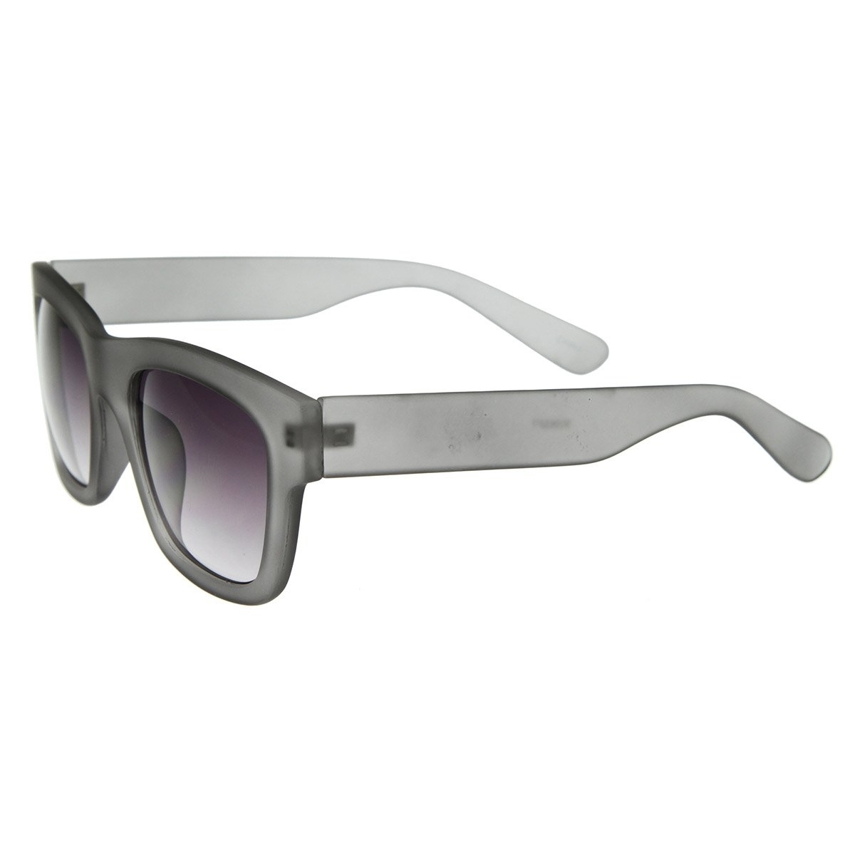 Designer Inspired Hispter Fashion Soft Finish Bold Horn Rimmed Sunglasses - Tortoise