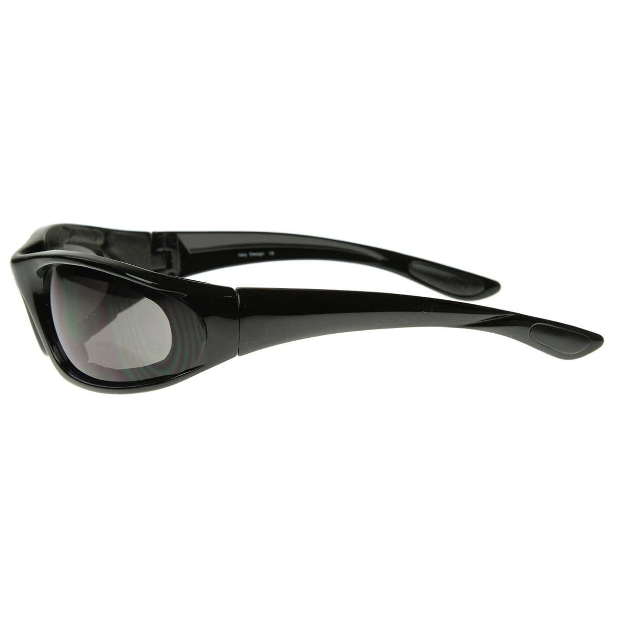 Mid Sized Unisex Protective Active Eyewear Goggles Ideal For Driving/Sports/Bike - Black Clear
