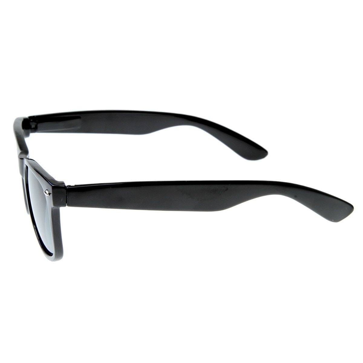Standard Issue Iconic Retro Large Classic Horn Rimmed Style Sunglasses - Black