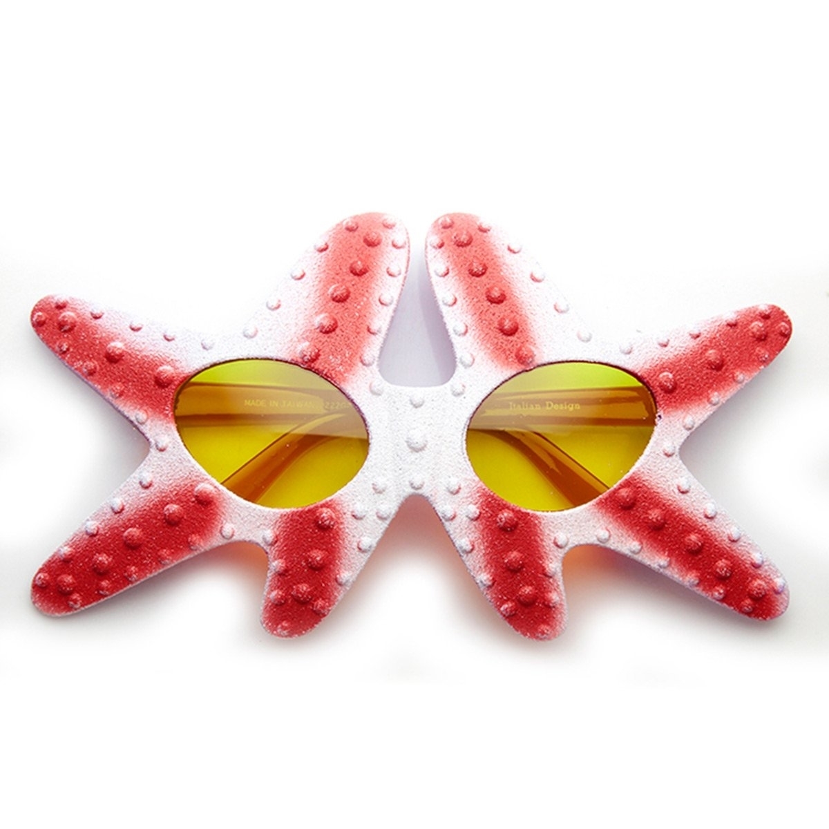 Starfish Patrick Star Under The Sea Novelty Party Costume Sunglasses - Black-White Smoke