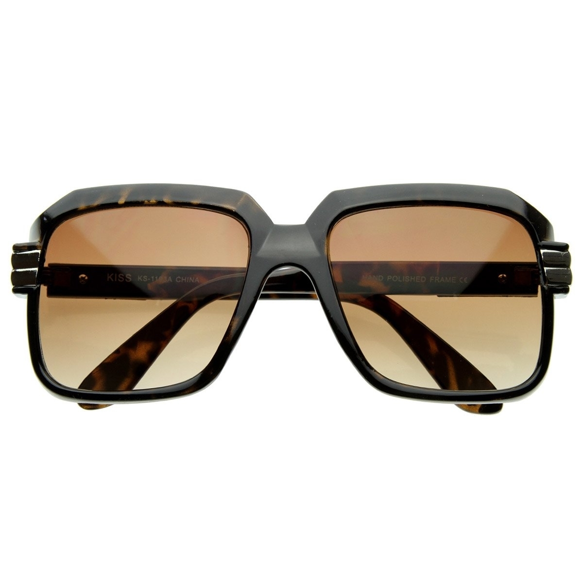 Vintage Inspired Bold Thick Frame Square Frame Sunglasses - White