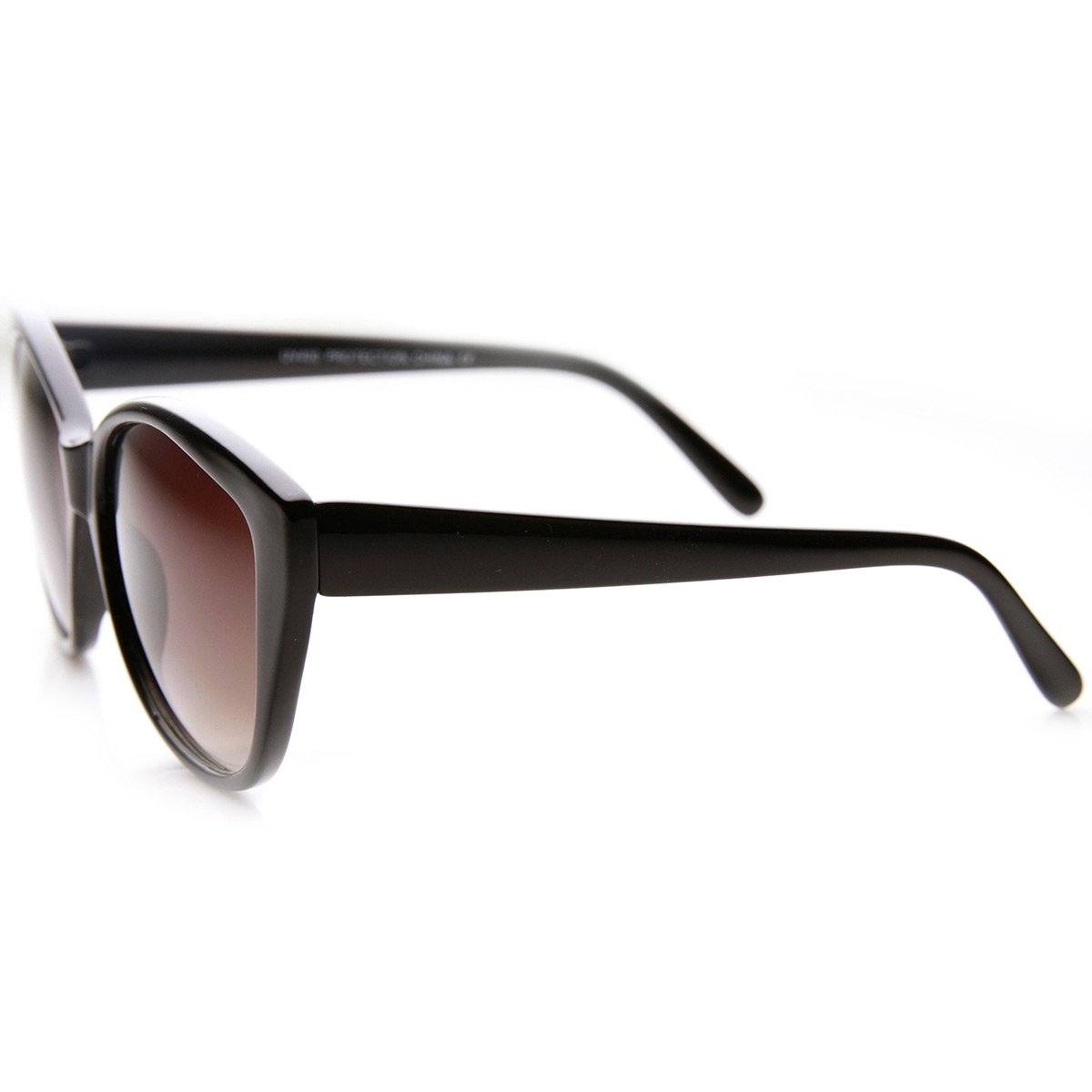 Womens Oversized Oval Mod Glam High Fashion Sunglasses - Black Lavender